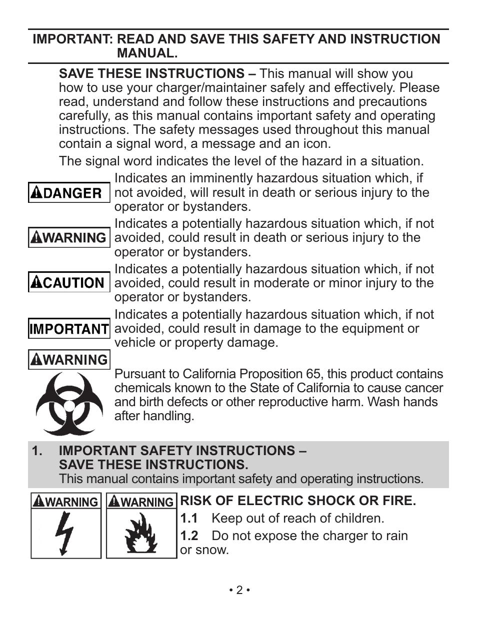 Schumacher SP3 User Manual | Page 2 / 35