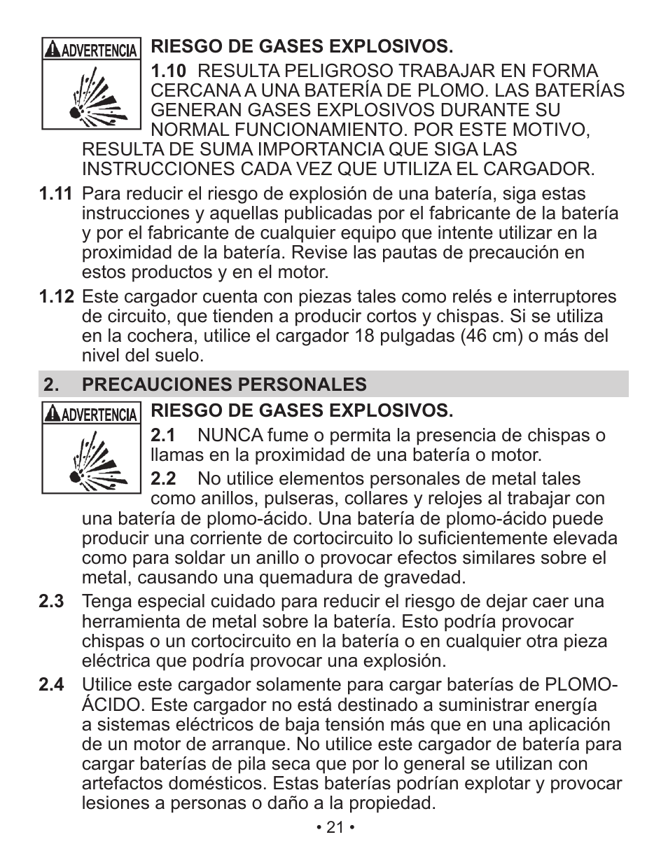 Schumacher SP3 User Manual | Page 21 / 35