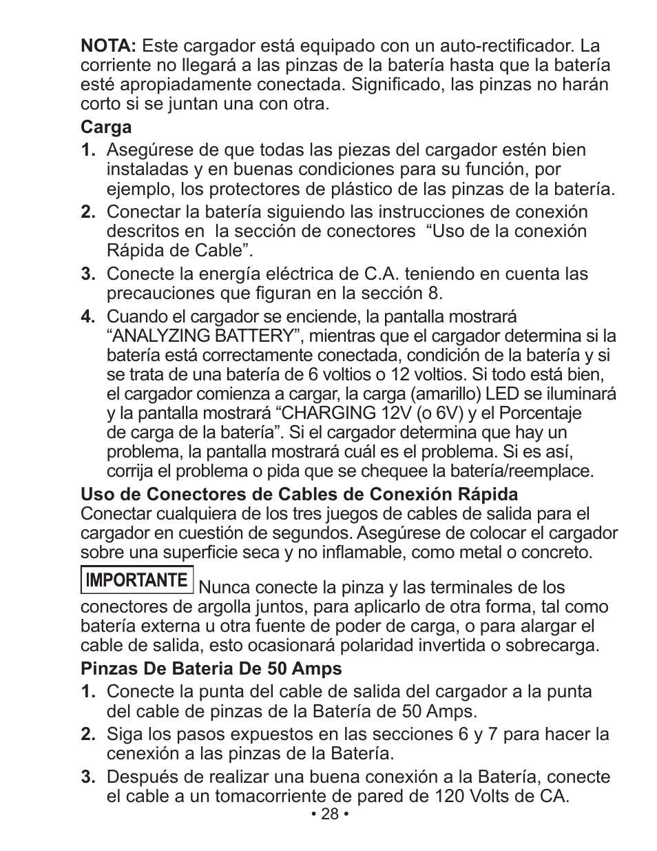 Schumacher SP3 User Manual | Page 28 / 35