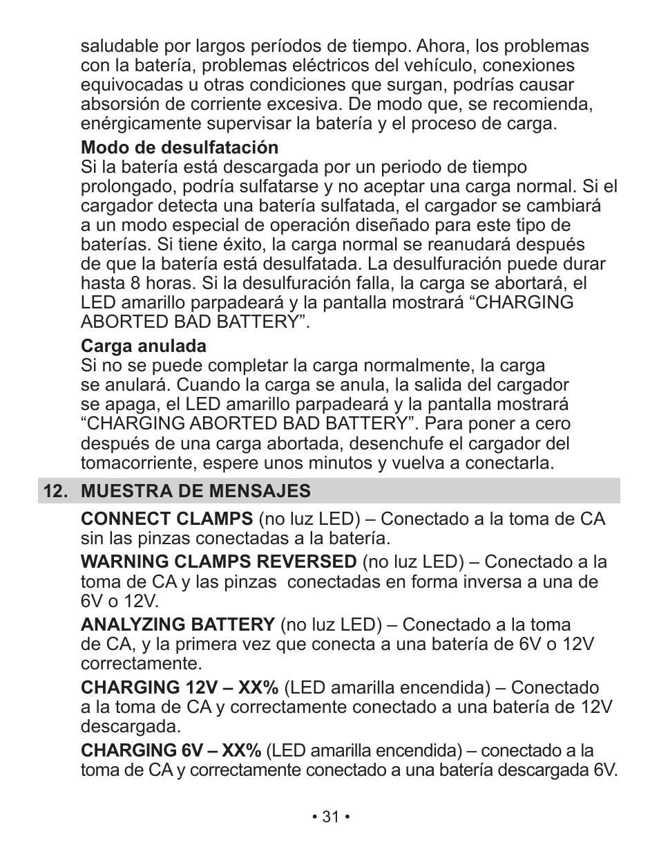 Schumacher SP3 User Manual | Page 31 / 35