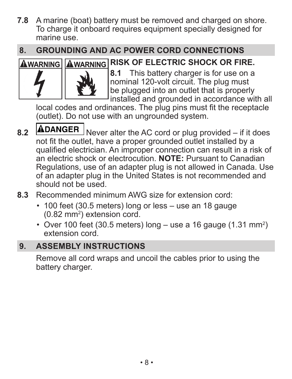 Schumacher SP3 User Manual | Page 8 / 35
