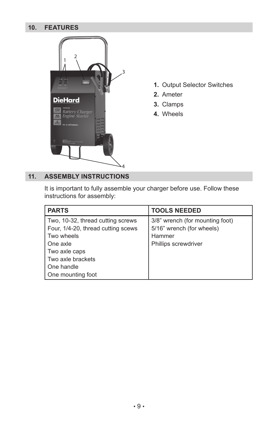 Schumacher 200.71230 User Manual | Page 11 / 20