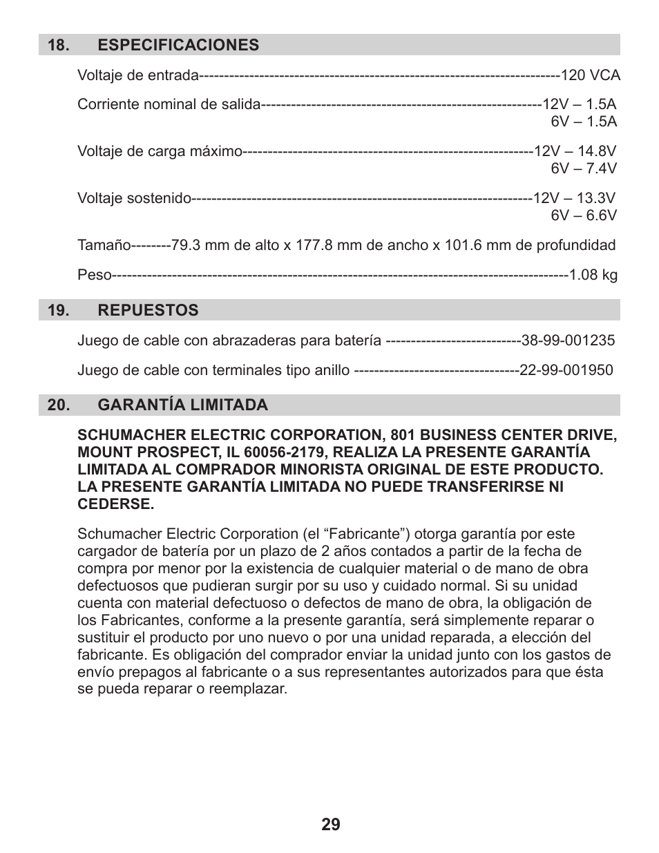 Schumacher XM1-5 User Manual | Page 33 / 34