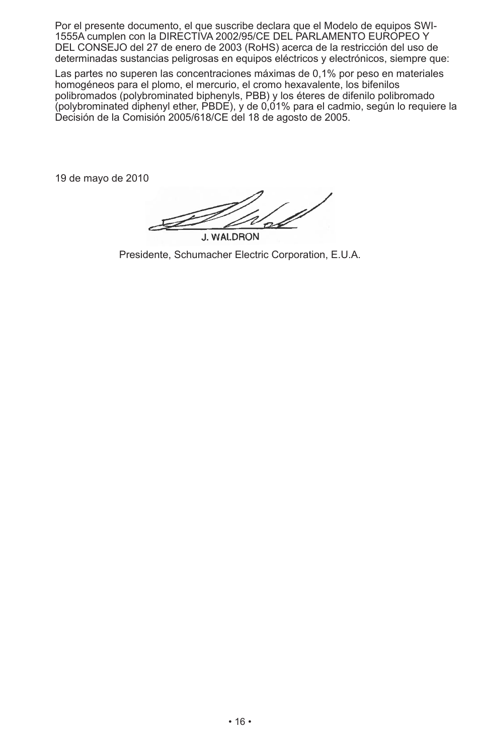 Schumacher Automatic SWI-1555A User Manual | Page 17 / 48
