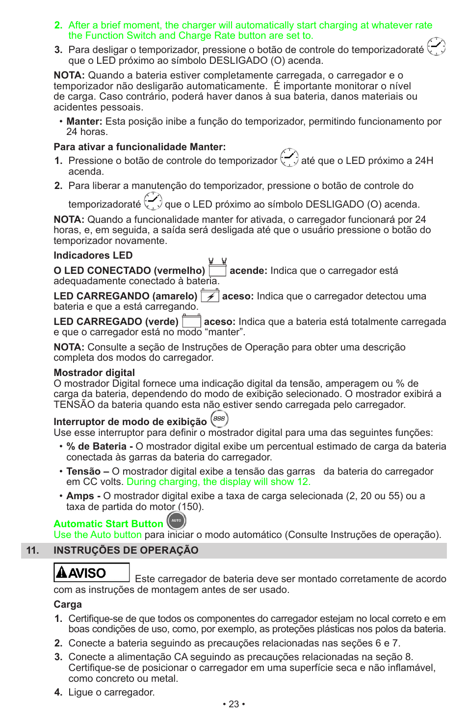 Schumacher Automatic SWI-1555A User Manual | Page 24 / 48