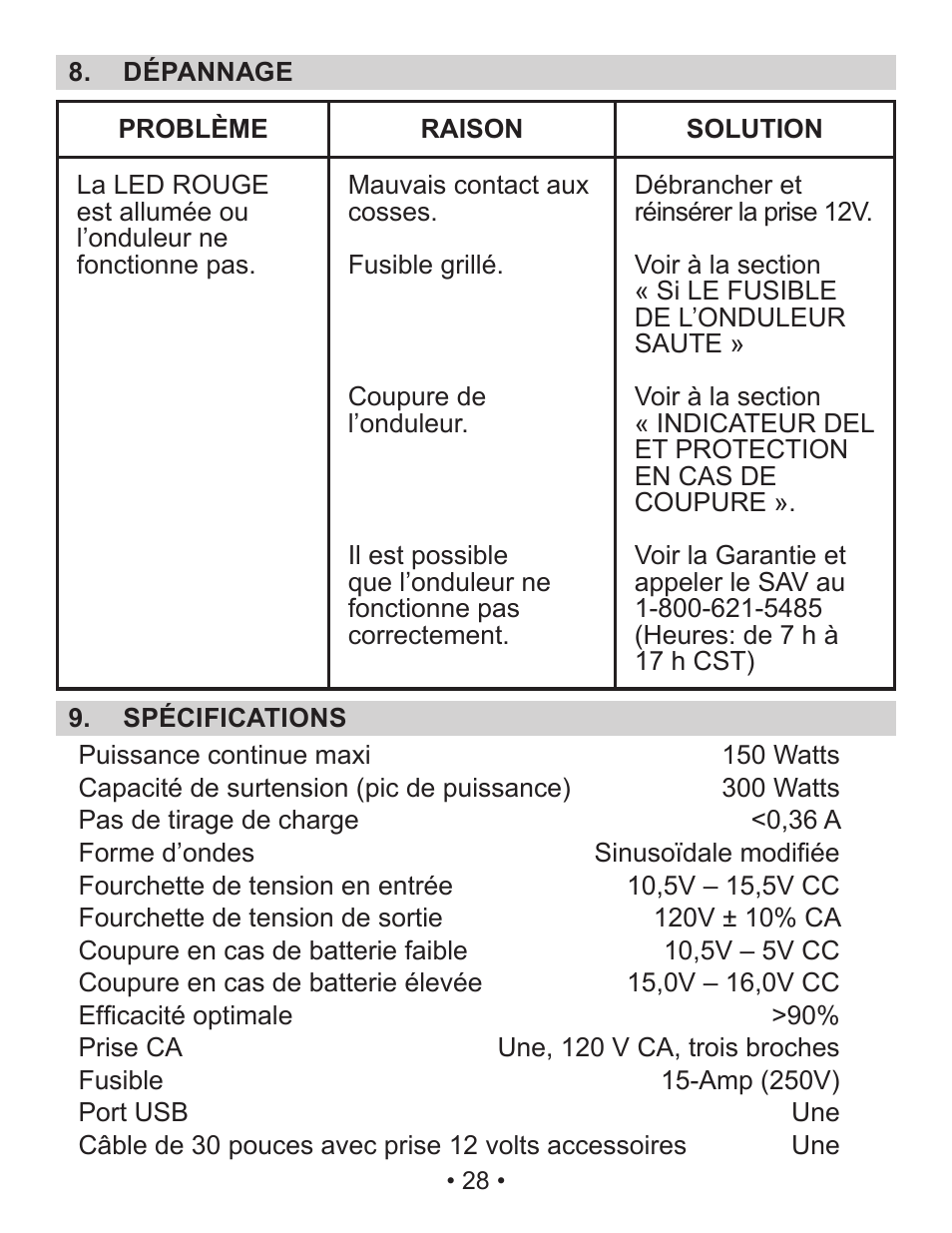 Schumacher PIC-150-USB User Manual | Page 29 / 31