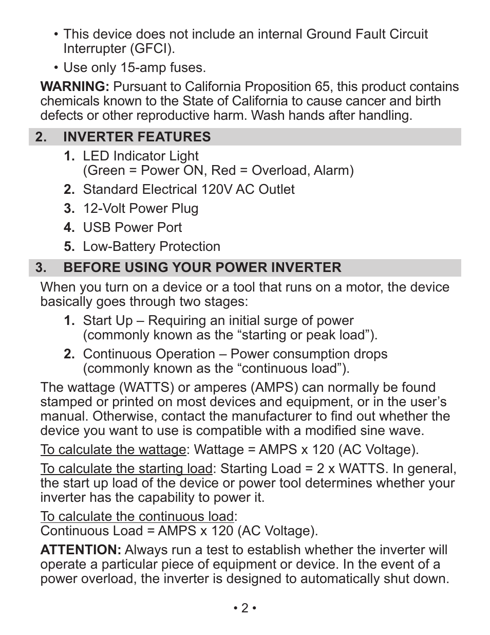 Schumacher PIC-150-USB User Manual | Page 3 / 31