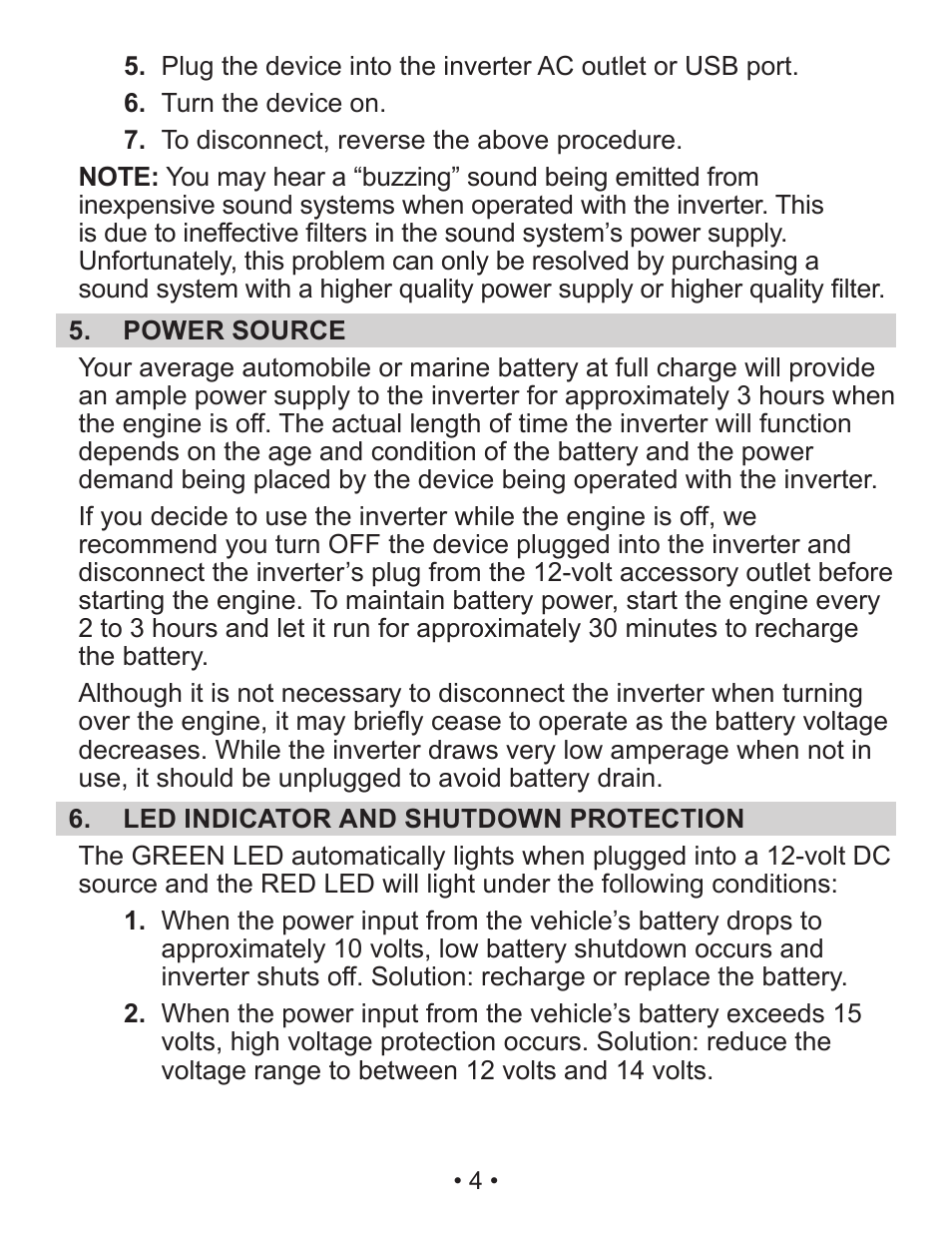 Schumacher PIC-150-USB User Manual | Page 5 / 31