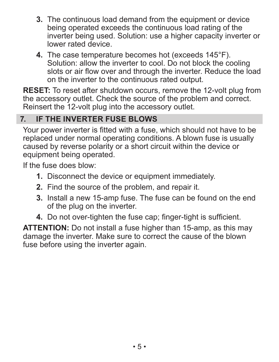 Schumacher PIC-150-USB User Manual | Page 6 / 31