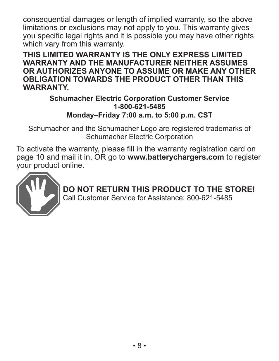 Schumacher PIC-150-USB User Manual | Page 9 / 31