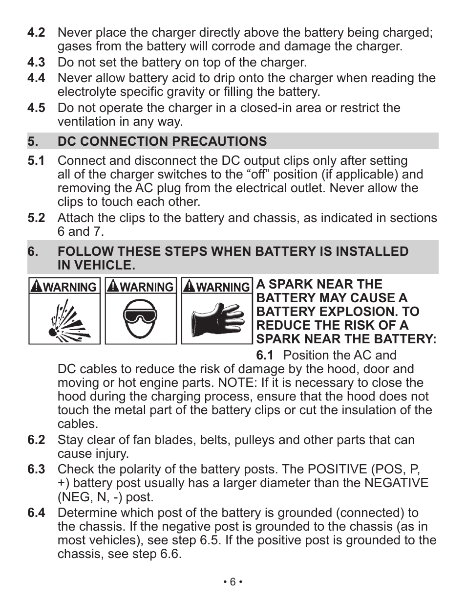 Schumacher Automatic Battery Charger / Maintainer SC-200A User Manual | Page 6 / 41