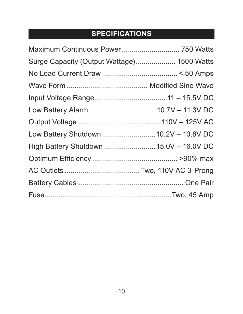 Schumacher PID-750 User Manual | Page 11 / 28