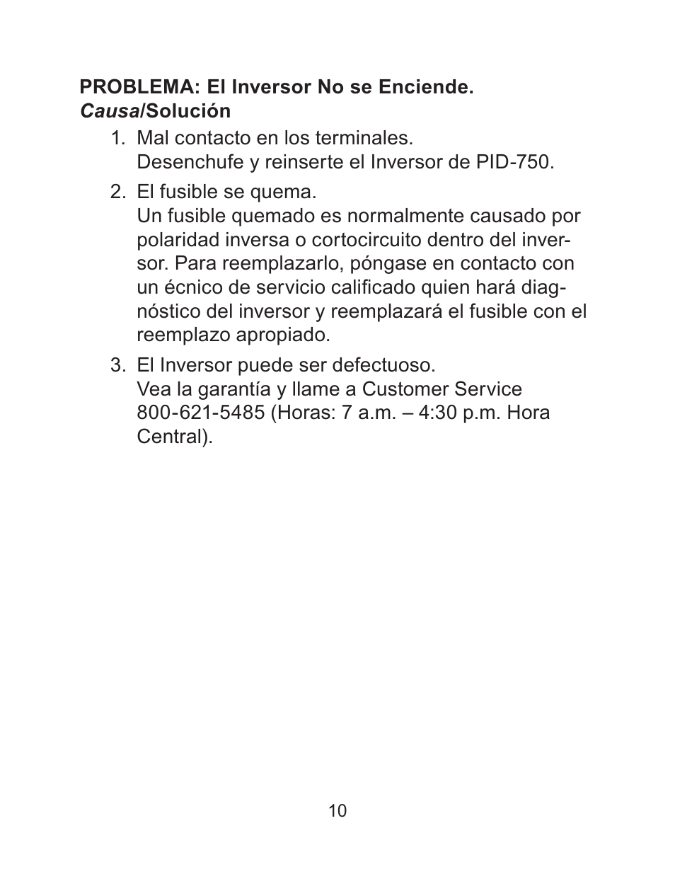 Schumacher PID-750 User Manual | Page 24 / 28