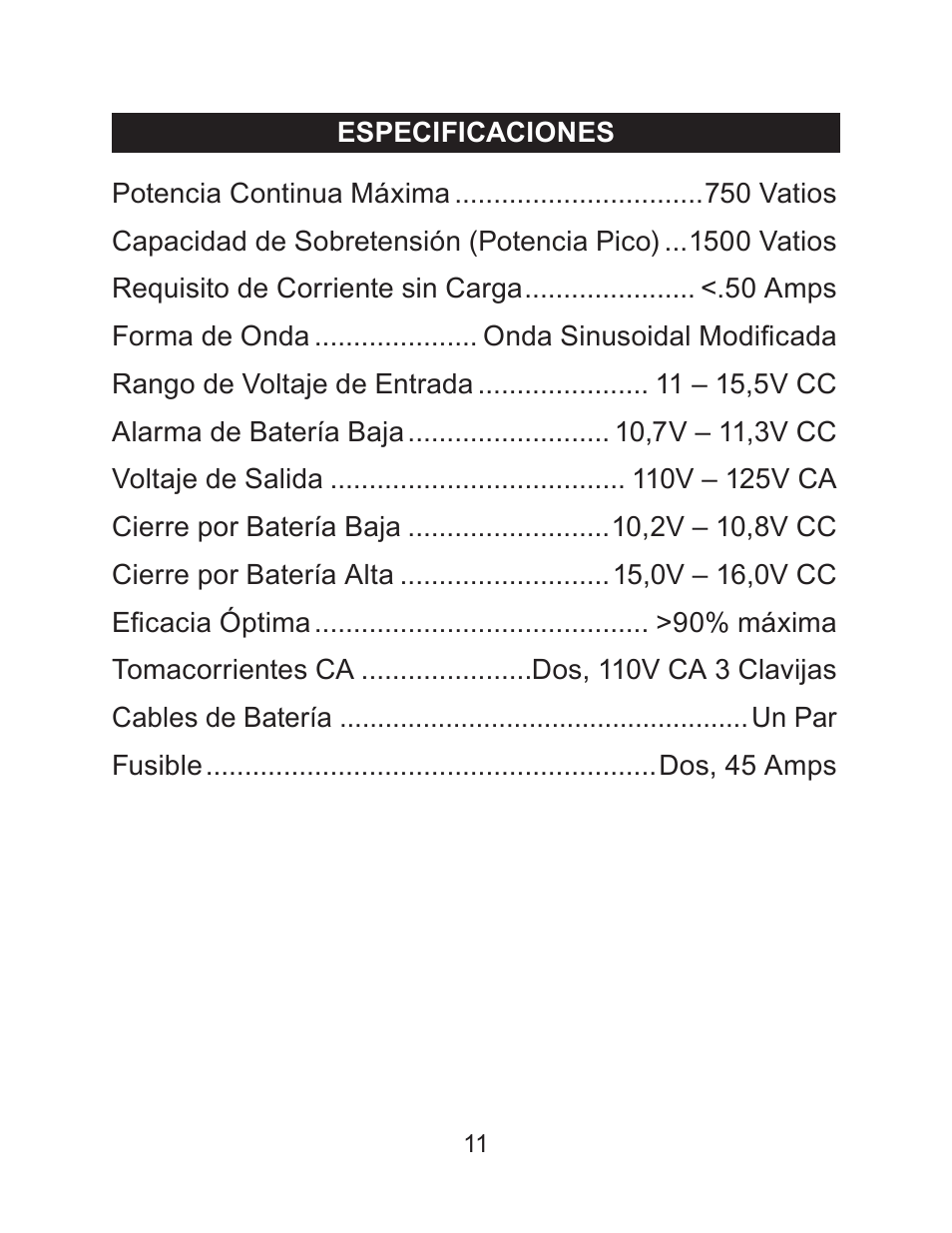 Schumacher PID-750 User Manual | Page 25 / 28