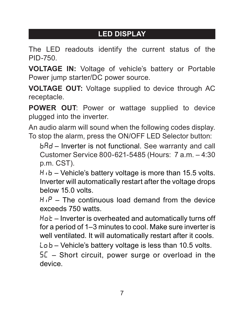 Schumacher PID-750 User Manual | Page 8 / 28