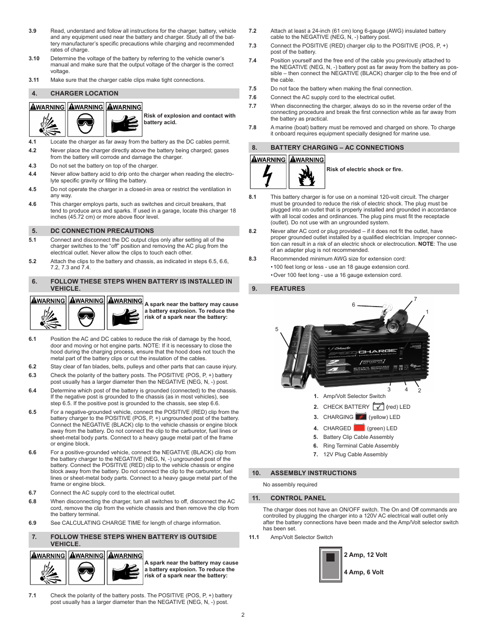 Schumacher SCF-200A User Manual | Page 2 / 12