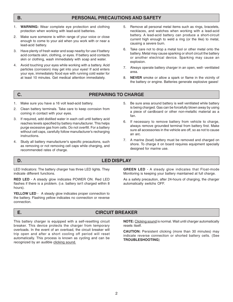 Schumacher JG-2516 User Manual | Page 2 / 4