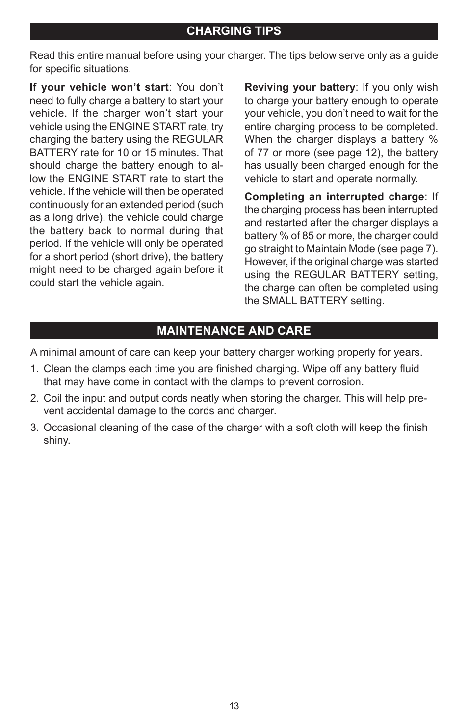 Schumacher SC-7500A User Manual | Page 14 / 32