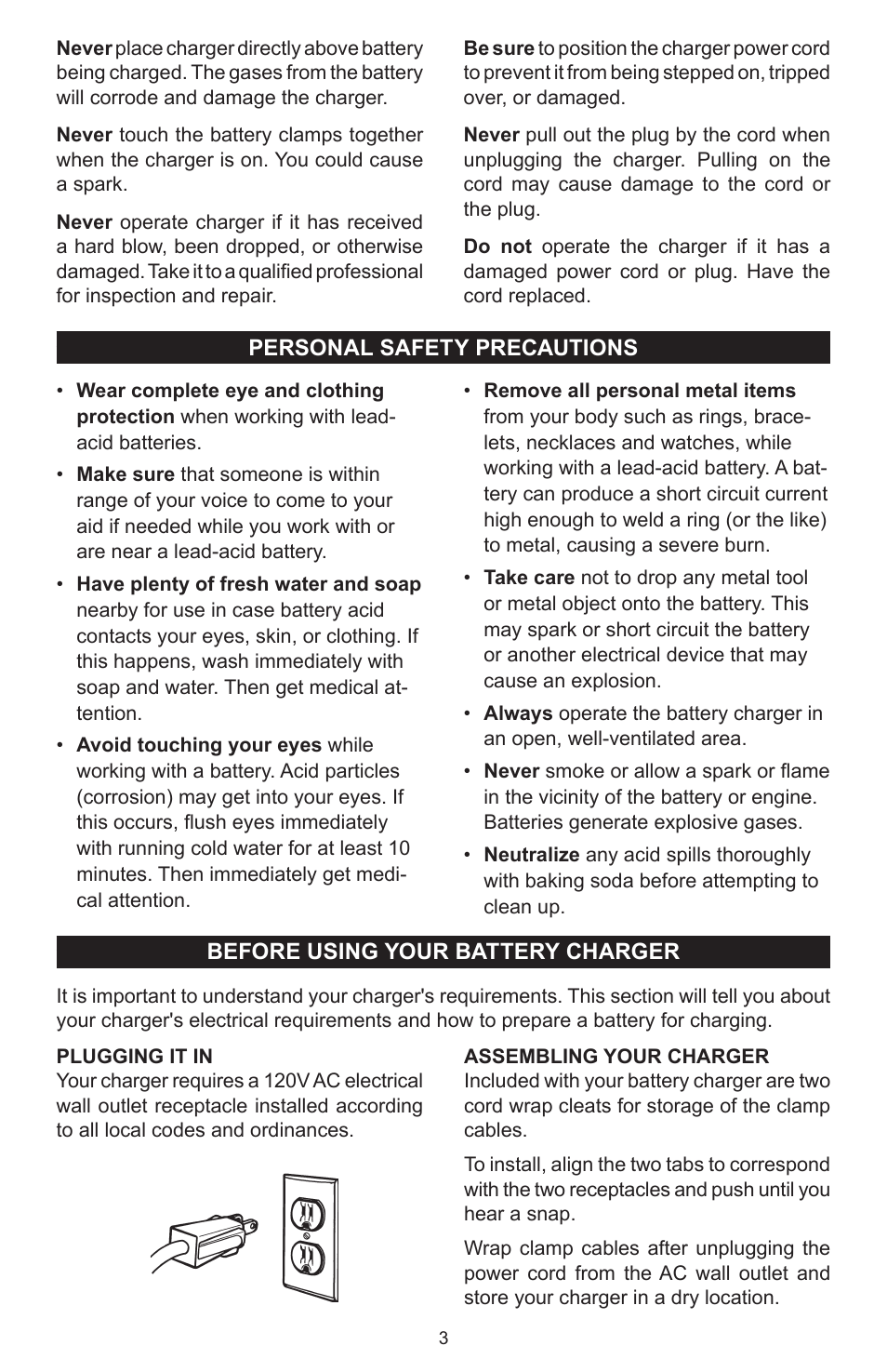 Schumacher SC-7500A User Manual | Page 4 / 32