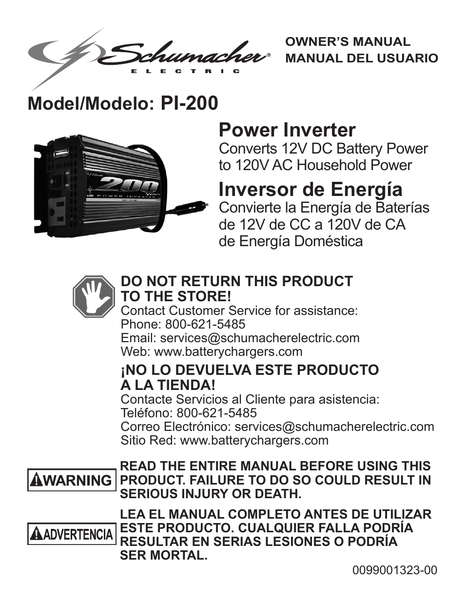 Schumacher Shumacher Power Inverter PI-200 User Manual | 27 pages