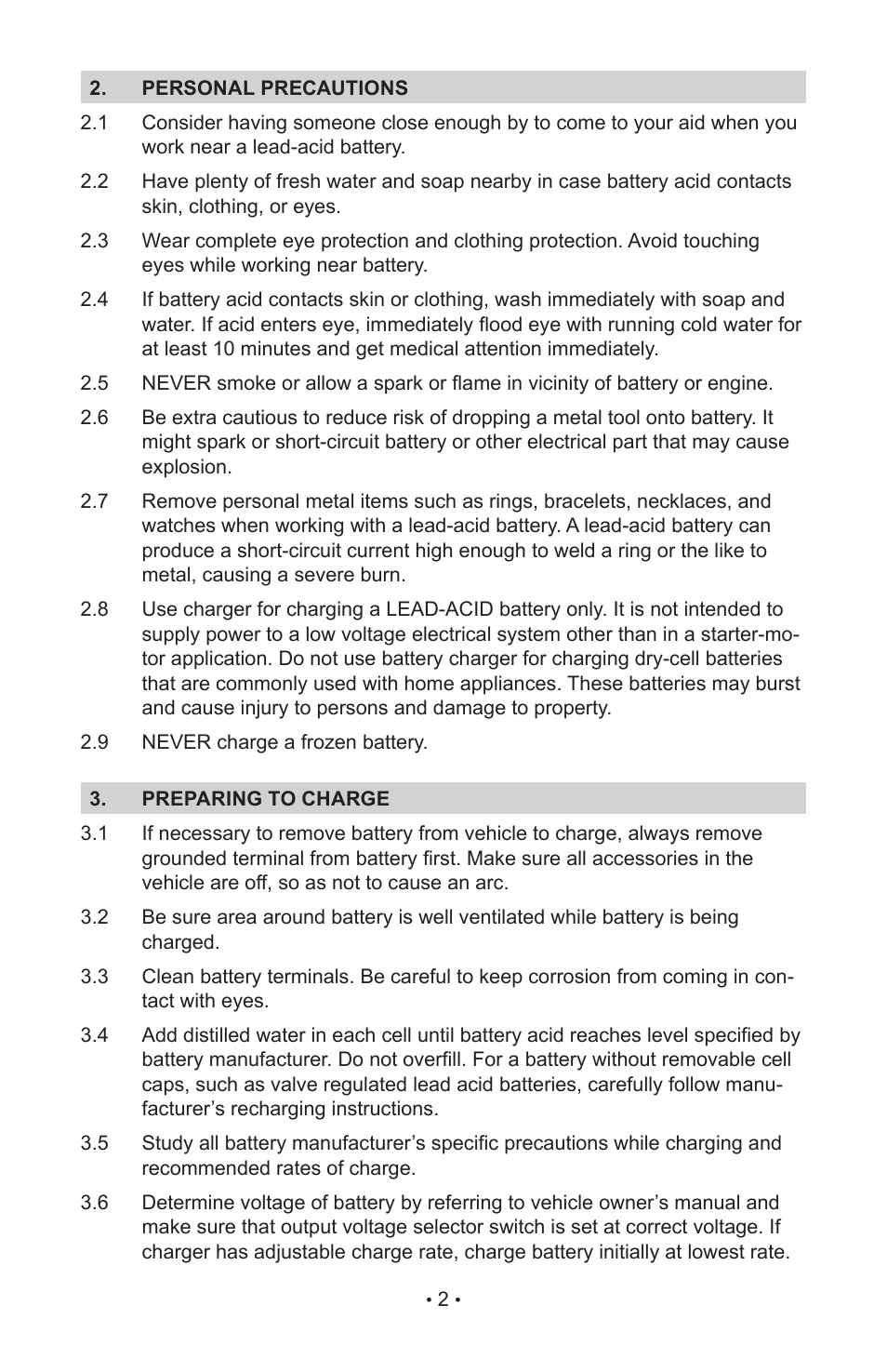Schumacher SC-8020A User Manual | Page 4 / 40