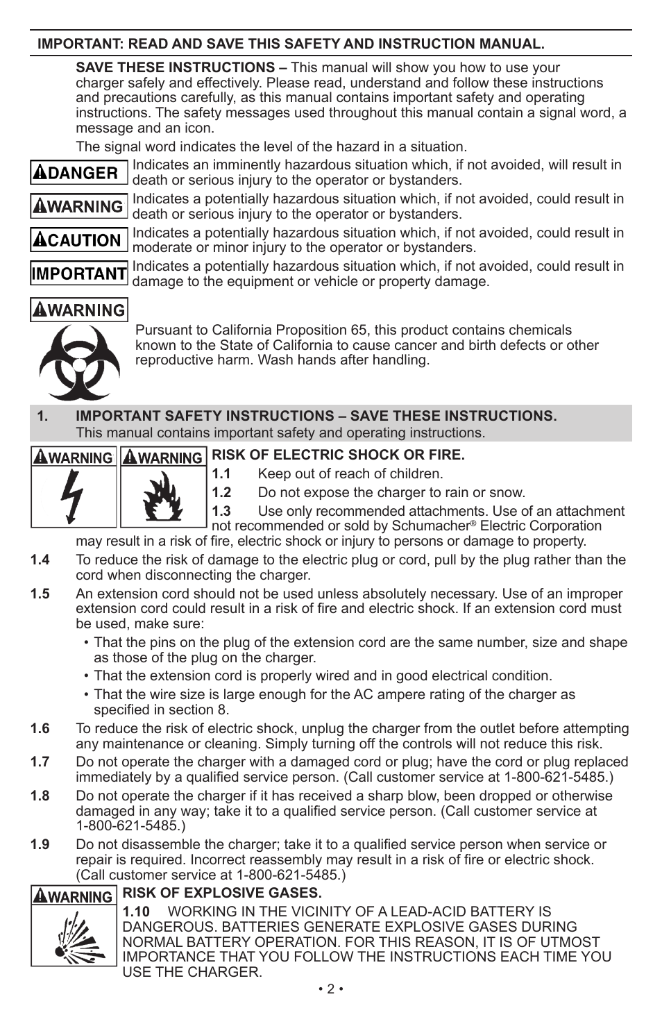 Schumacher Automatic PSW-70300A User Manual | Page 2 / 47
