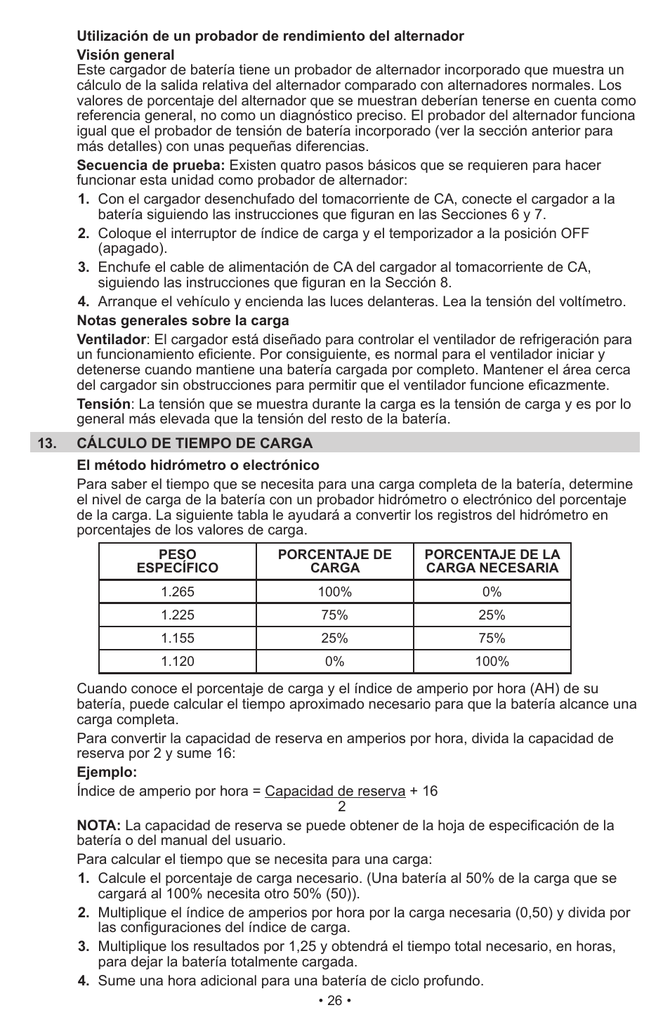 Schumacher Automatic PSW-70300A User Manual | Page 26 / 47