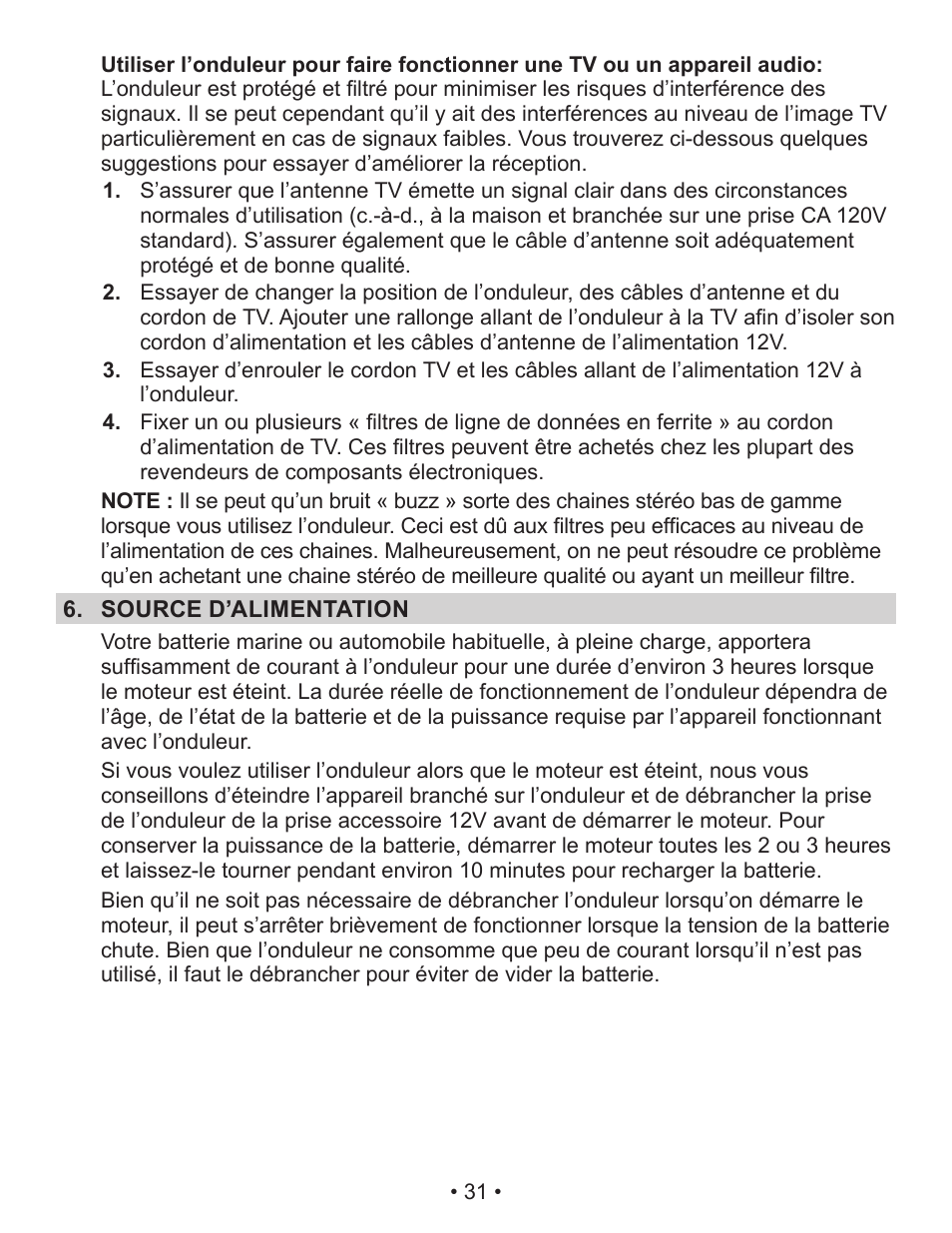 Schumacher Power Inverter PID-760 User Manual | Page 31 / 36