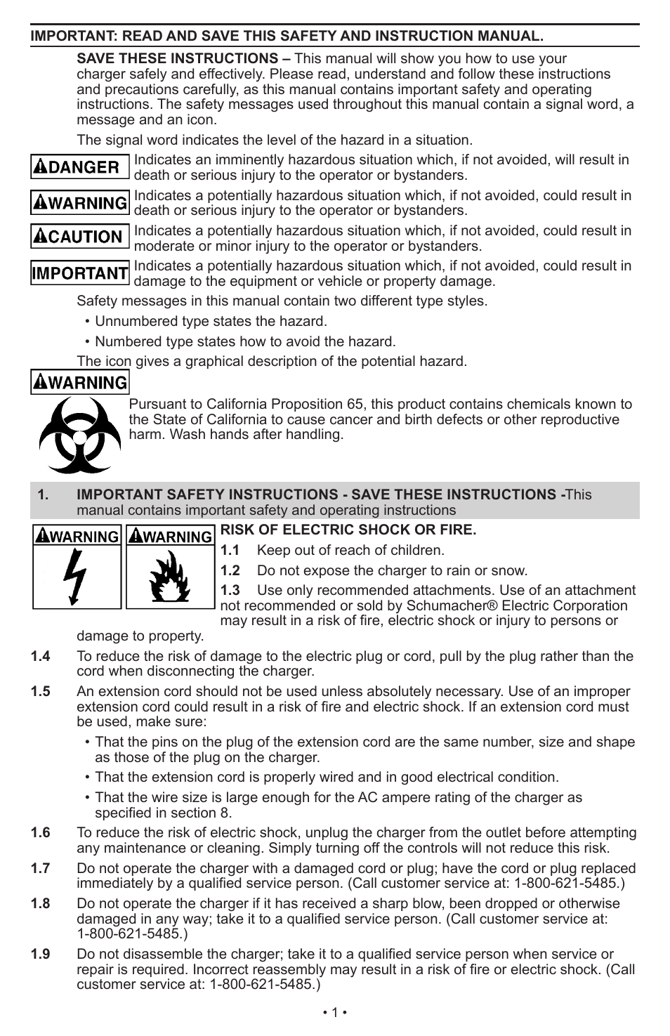 Schumacher Automatic SC-8010A User Manual | Page 2 / 26
