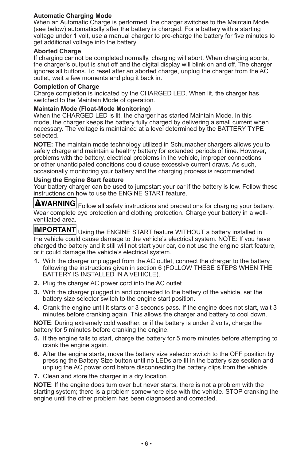 Schumacher Automatic SC-8010A User Manual | Page 7 / 26