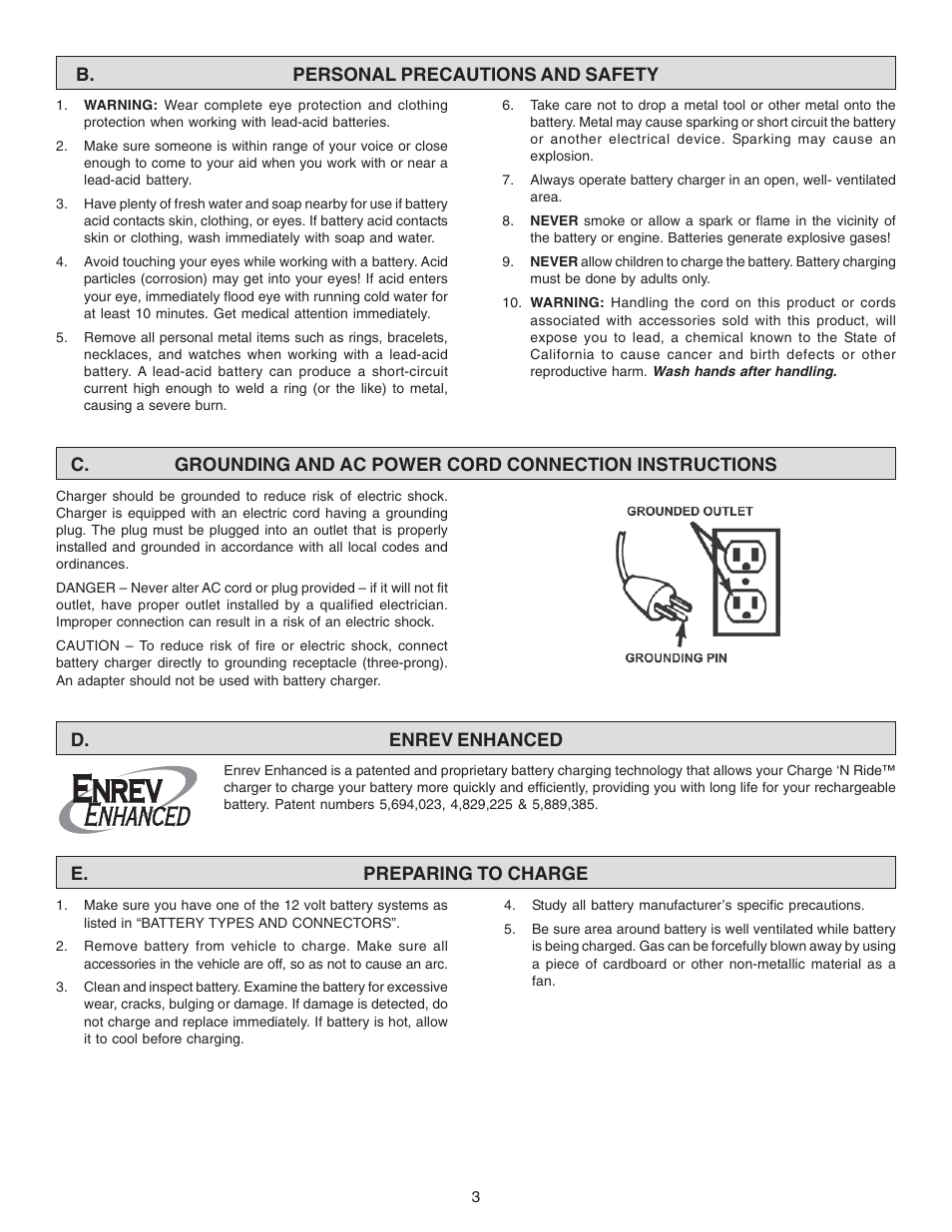 Schumacher CR-100A User Manual | Page 3 / 8