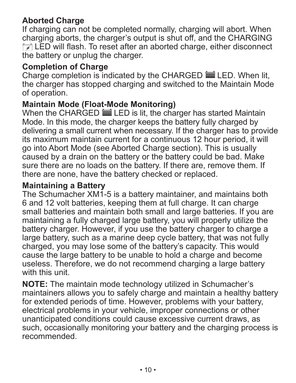 Schumacher Automatic XM1-5 User Manual | Page 11 / 35