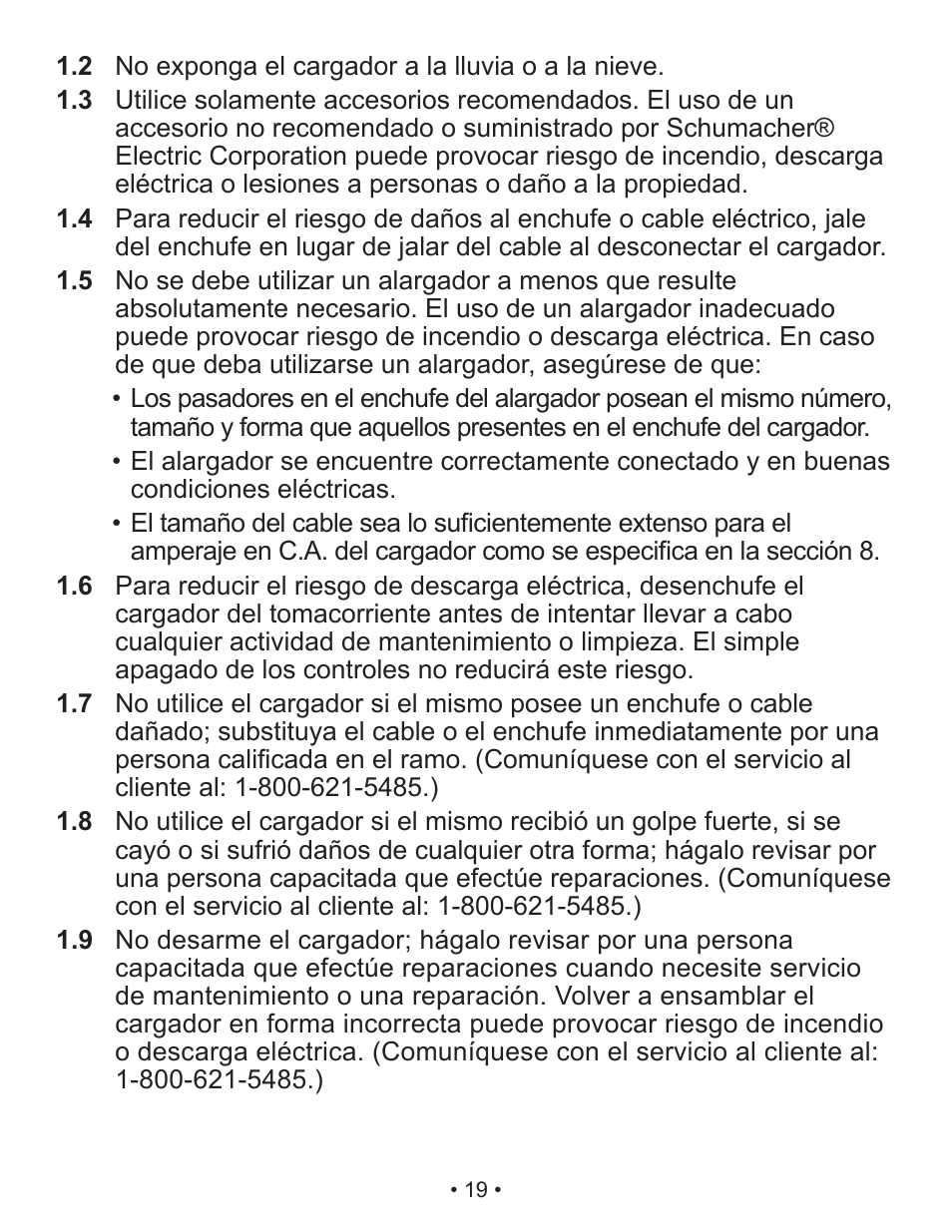 Schumacher Automatic XM1-5 User Manual | Page 20 / 35