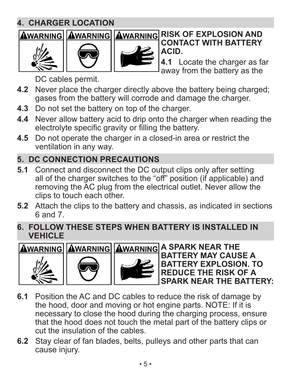 Schumacher Automatic XM1-5 User Manual | Page 6 / 35