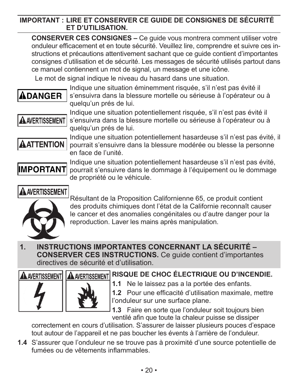 Schumacher Power Inverter PI-140 User Manual | Page 20 / 27