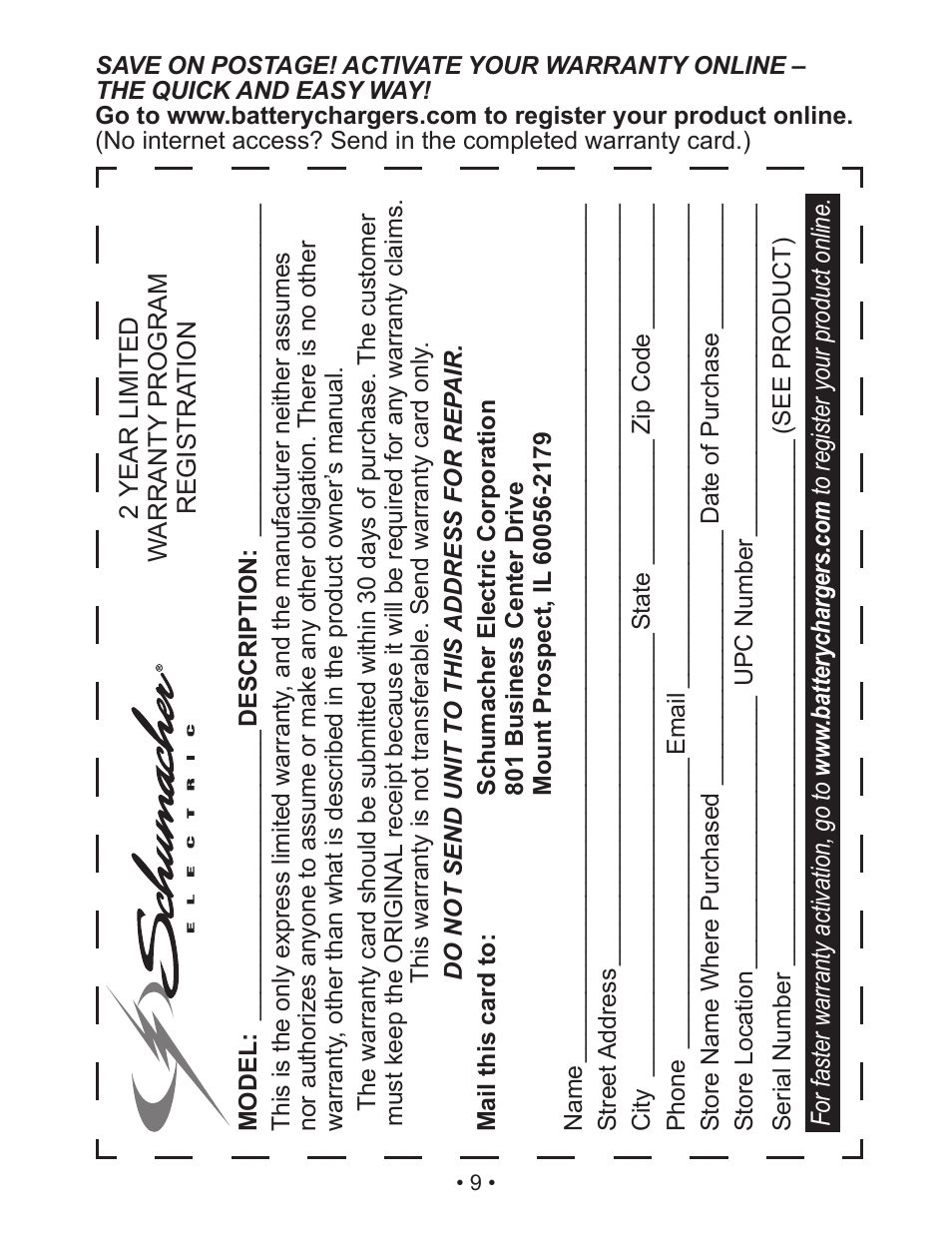 Schumacher Power Inverter PI-140 User Manual | Page 9 / 27