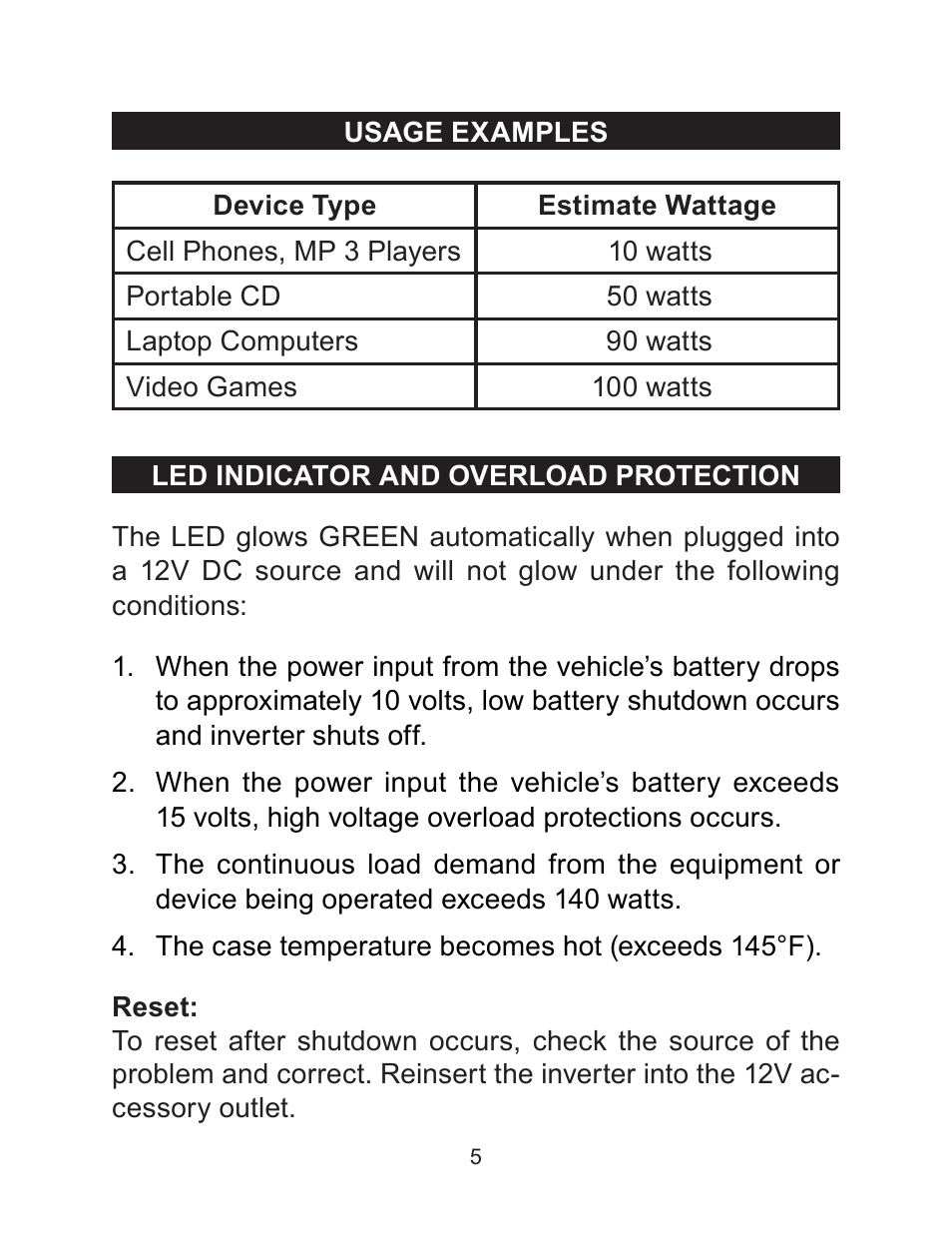 Schumacher PI-140 User Manual | Page 5 / 8