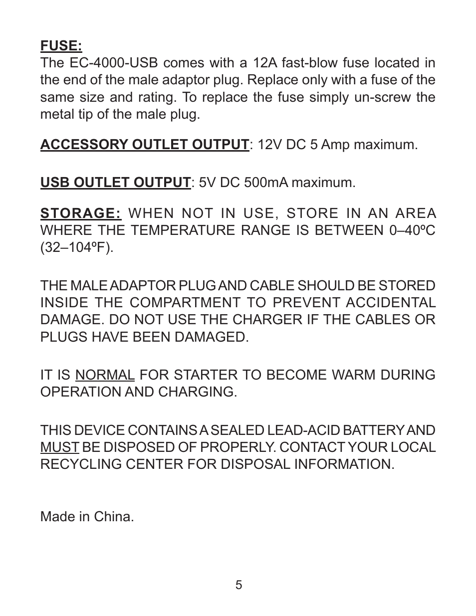 Schumacher e-Charge 00-99-000568 User Manual | Page 5 / 6