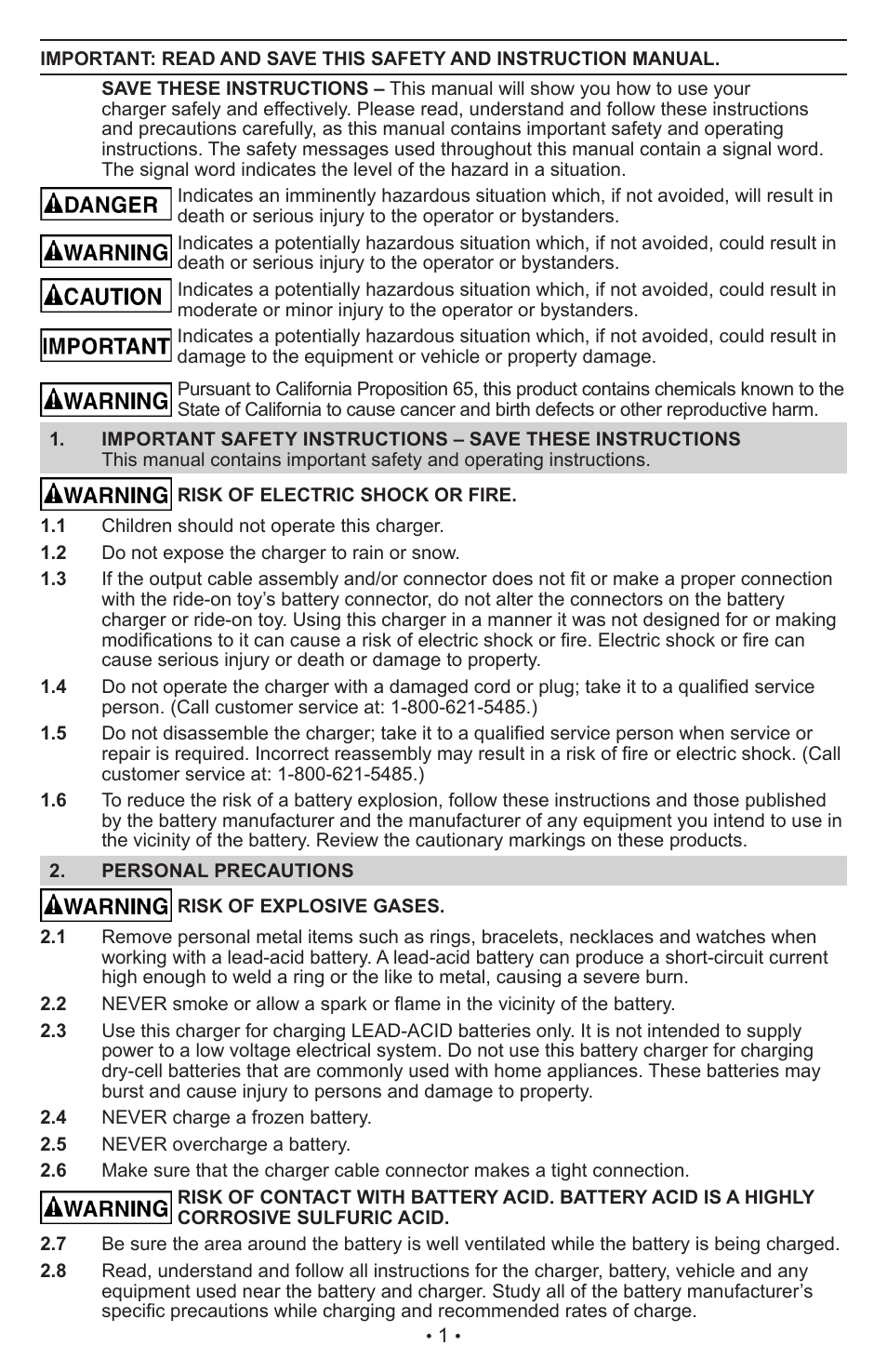 Schumacher Automatic CR1 User Manual | Page 2 / 14