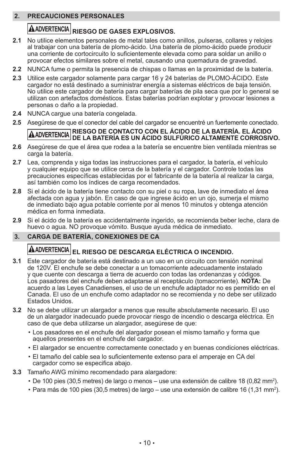 Schumacher Automatic CR2 User Manual | Page 10 / 14