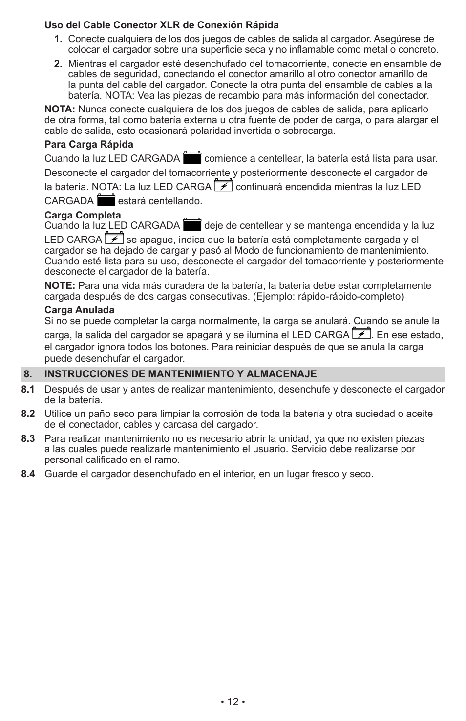 Schumacher Automatic CR2 User Manual | Page 12 / 14