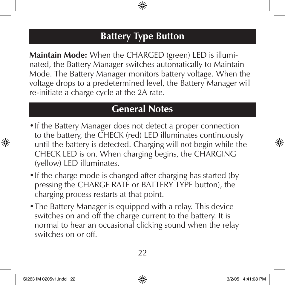 Schumacher SI263 User Manual | Page 22 / 32