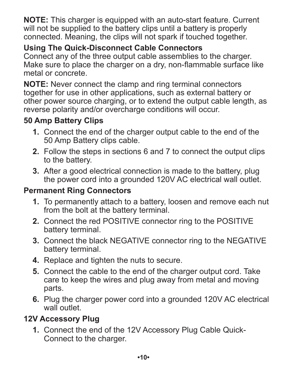 Schumacher Automatic SP1 User Manual | Page 11 / 43