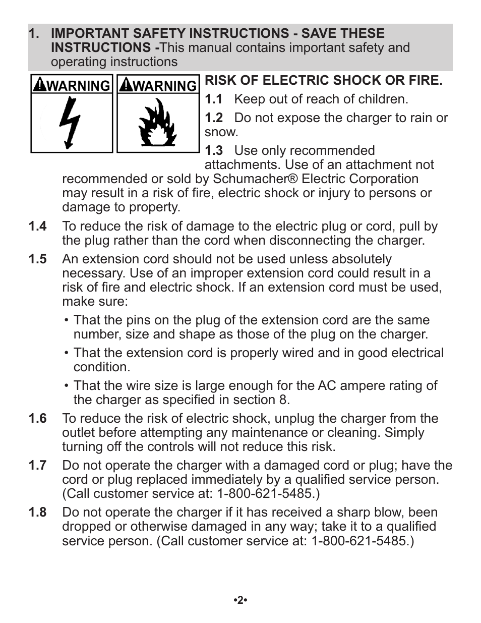 Schumacher Automatic SP1 User Manual | Page 3 / 43