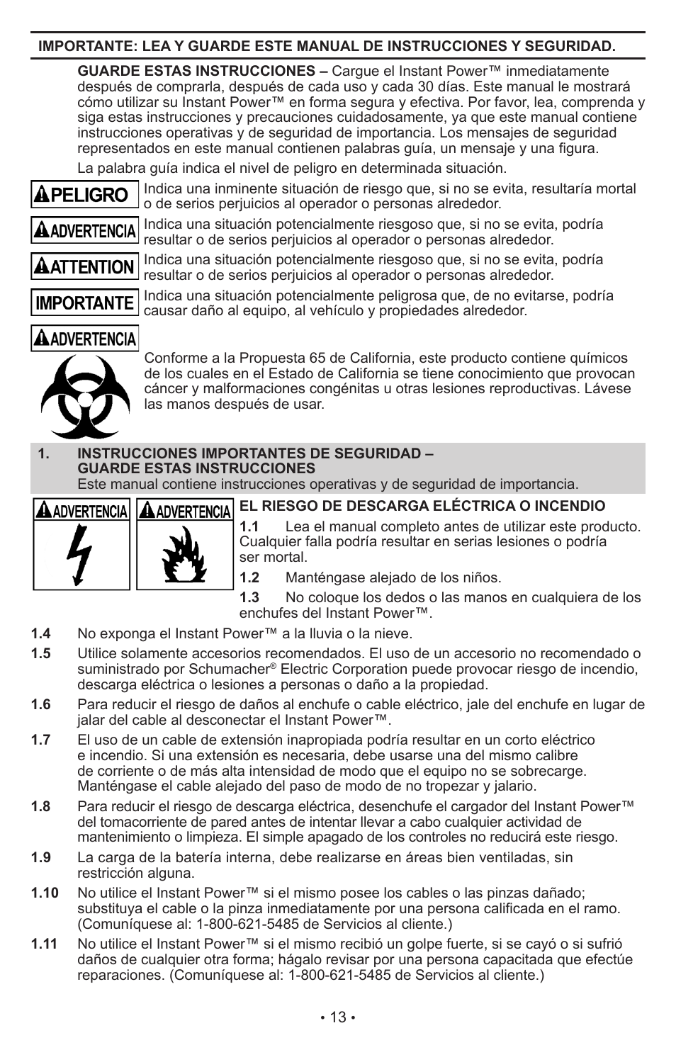 Schumacher XP2260 User Manual | Page 14 / 25