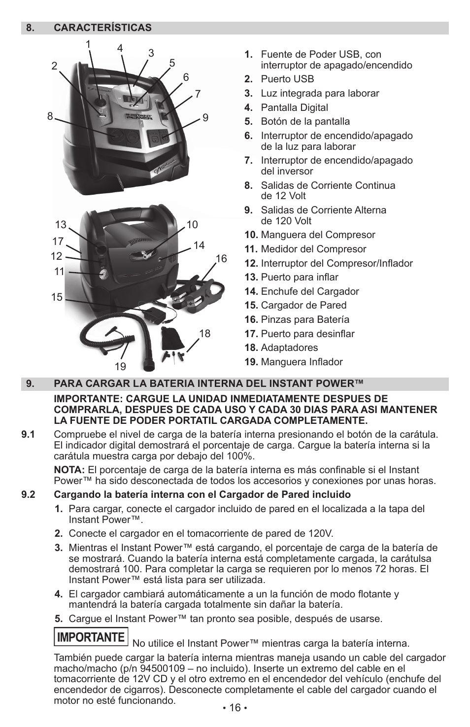Schumacher XP2260 User Manual | Page 17 / 25