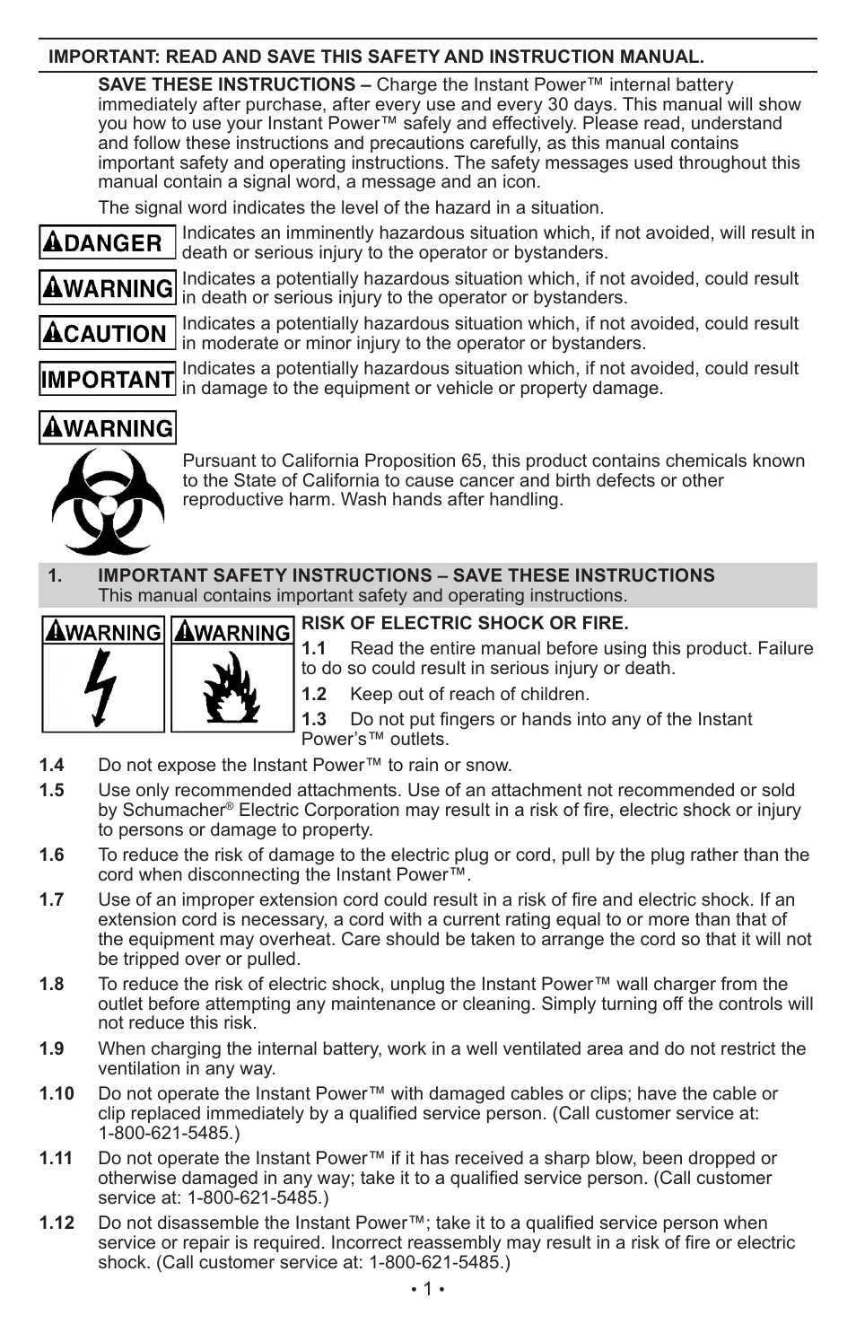 Schumacher XP2260 User Manual | Page 2 / 25