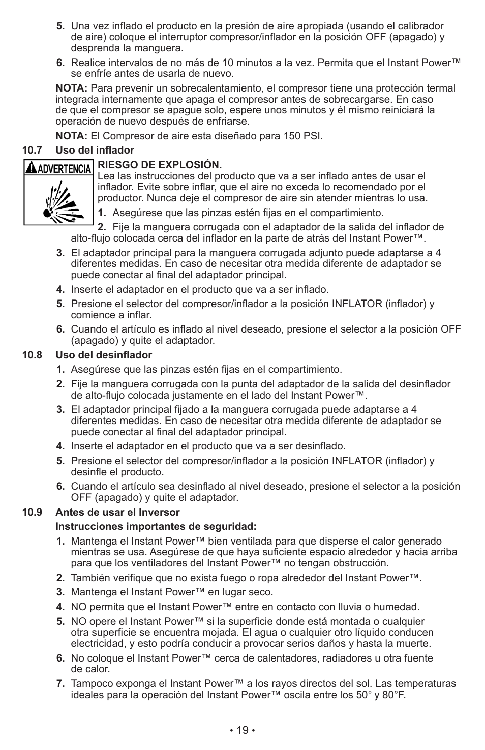 Schumacher XP2260 User Manual | Page 20 / 25