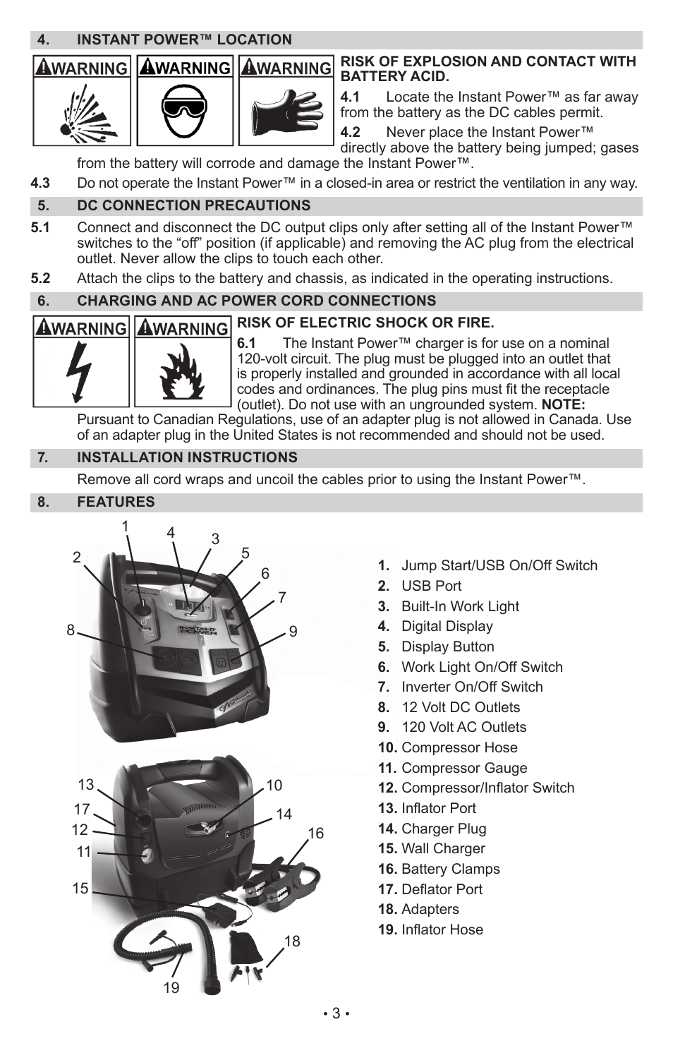 Schumacher XP2260 User Manual | Page 4 / 25