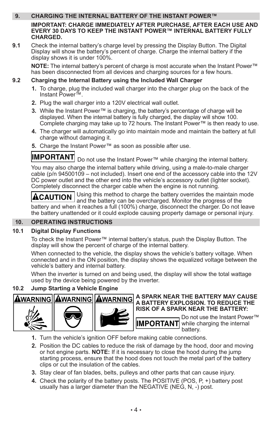 Schumacher XP2260 User Manual | Page 5 / 25